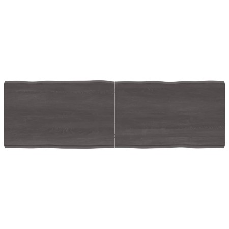 Tischplatte aus behandeltem Holz, braune Live-Kante, 160 x 50 x (2–6) cm von vidaXL, Tischplatten - Ref: Foro24-364037, Preis...