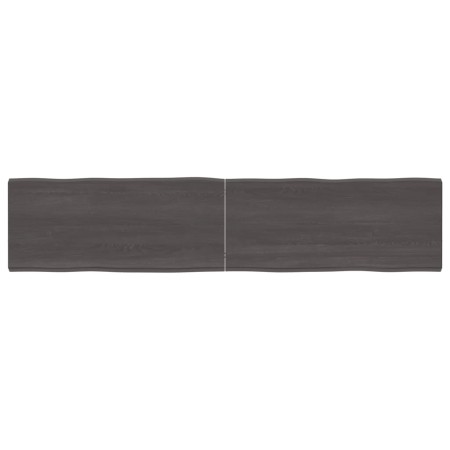 Tablero mesa madera tratada borde vivo marrón 180x40x(2-4) cm de vidaXL, Tableros para mesas - Ref: Foro24-364040, Precio: 72...