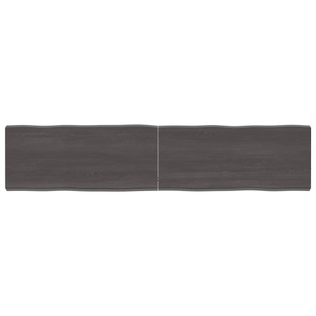 Tablero mesa madera tratada borde vivo marrón 180x40x(2-6) cm de vidaXL, Tableros para mesas - Ref: Foro24-364041, Precio: 88...