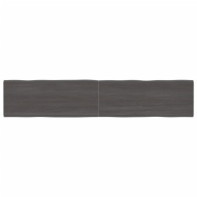 Tablero mesa madera tratada borde vivo marrón 200x40x(2-4) cm de vidaXL, Tableros para mesas - Ref: Foro24-364046, Precio: 80...