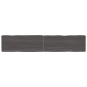 Tablero mesa madera tratada borde vivo marrón 200x40x(2-6) cm de vidaXL, Tableros para mesas - Ref: Foro24-364047, Precio: 96...