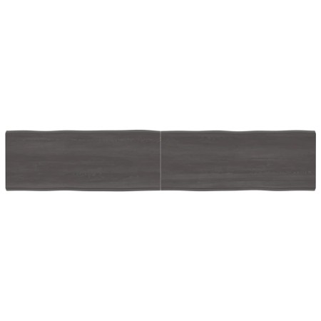 Treated wood table top brown live edge 200x40x(2-6) cm by vidaXL, Table tops - Ref: Foro24-364047, Price: 96,40 €, Discount: %