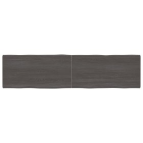 Treated wood table board with live edge, brown, 200x50x(2-4) cm. by vidaXL, Table tops - Ref: Foro24-364048, Price: 95,82 €, ...