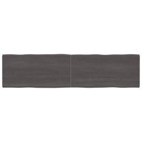 Tablero mesa madera tratada borde vivo marrón 200x50x(2-6) cm de vidaXL, Tableros para mesas - Ref: Foro24-364049, Precio: 11...