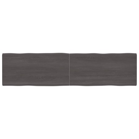 Tablero mesa madera tratada borde vivo marrón 200x50x(2-6) cm de vidaXL, Tableros para mesas - Ref: Foro24-364049, Precio: 11...