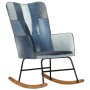 Denim blue patchwork canvas rocking chair by vidaXL, Rocking chairs - Ref: Foro24-339688, Price: 116,39 €, Discount: %