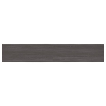 Tablero mesa madera tratada borde vivo marrón 220x40x(2-4) cm de vidaXL, Tableros para mesas - Ref: Foro24-364052, Precio: 87...