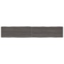 Tablero mesa madera tratada borde vivo marrón 220x40x(2-6) cm de vidaXL, Tableros para mesas - Ref: Foro24-364053, Precio: 10...