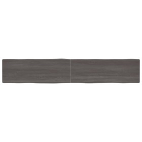 Tablero mesa madera tratada borde vivo marrón 220x40x(2-6) cm de vidaXL, Tableros para mesas - Ref: Foro24-364053, Precio: 10...