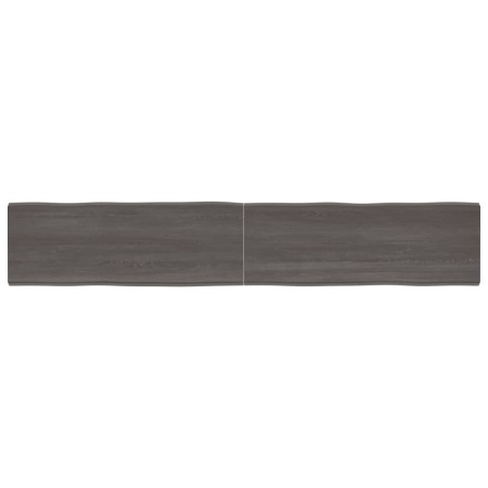 Tablero mesa madera tratada borde vivo marrón 220x40x(2-6) cm de vidaXL, Tableros para mesas - Ref: Foro24-364053, Precio: 10...