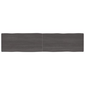 Tablero mesa madera tratada borde vivo marrón 220x50x(2-4) cm de vidaXL, Tableros para mesas - Ref: Foro24-364054, Precio: 10...