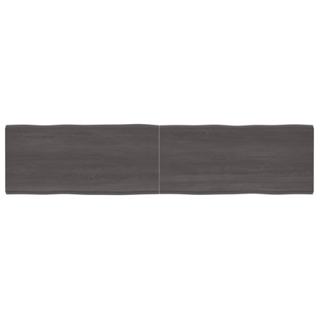 Tablero mesa madera tratada borde vivo marrón 220x50x(2-6) cm de vidaXL, Tableros para mesas - Ref: Foro24-364055, Precio: 12...