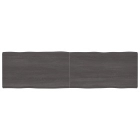 Tablero mesa madera tratada borde vivo marrón 220x60x(2-4) cm de vidaXL, Tableros para mesas - Ref: Foro24-364056, Precio: 12...