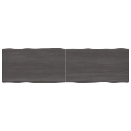 Tablero mesa madera tratada borde vivo marrón 220x60x(2-4) cm de vidaXL, Tableros para mesas - Ref: Foro24-364056, Precio: 12...