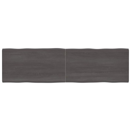 Tablero mesa madera tratada borde vivo marrón 220x60x(2-6) cm de vidaXL, Tableros para mesas - Ref: Foro24-364057, Precio: 14...