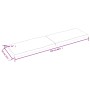 Tablero mesa madera tratada borde vivo marrón 220x60x(2-6) cm de vidaXL, Tableros para mesas - Ref: Foro24-364057, Precio: 14...