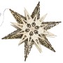 HI Illuminated carved wooden star by HI, Christmas lights - Ref: Foro24-438389, Price: 22,99 €, Discount: %