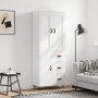 Aparador alto madera contrachapada blanco brillo 69,5x34x180 cm de vidaXL, Aparadores - Ref: Foro24-3199787, Precio: 164,56 €...