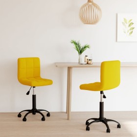 Swivel dining chairs 2 pcs mustard yellow velvet by vidaXL, dining chairs - Ref: Foro24-334374, Price: 97,99 €, Discount: %