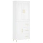 Aparador alto madera contrachapada blanco 69,5x34x180 cm de vidaXL, Aparadores - Ref: Foro24-3199801, Precio: 170,20 €, Descu...