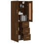 Tall oak brown plywood sideboard 69.5x34x180 cm by vidaXL, Sideboards - Ref: Foro24-3199808, Price: 154,99 €, Discount: %