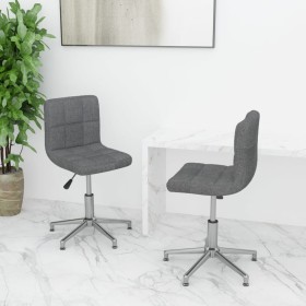 Swivel dining chairs 2 units light gray fabric by vidaXL, dining chairs - Ref: Foro24-334385, Price: 100,74 €, Discount: %