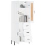 Tall white plywood sideboard 69.5x34x180 cm by vidaXL, Sideboards - Ref: Foro24-3199817, Price: 163,46 €, Discount: %