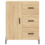 High oak-colored plywood sideboard 69.5x34x180 cm by vidaXL, Sideboards - Ref: Foro24-3199820, Price: 169,90 €, Discount: %