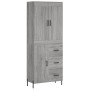 Aparador alto madera contrachapada gris sonoma 69,5x34x180 cm de vidaXL, Aparadores - Ref: Foro24-3199823, Precio: 171,24 €, ...