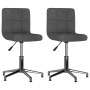 Swivel dining chairs 2 units dark gray fabric by vidaXL, dining chairs - Ref: Foro24-334386, Price: 120,41 €, Discount: %