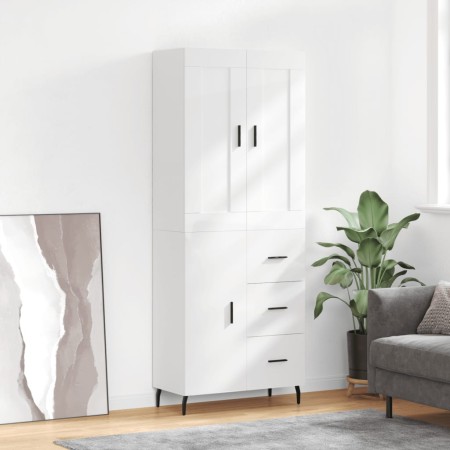 High glossy white plywood sideboard 69.5x34x180 cm by vidaXL, Sideboards - Ref: Foro24-3199827, Price: 169,99 €, Discount: %