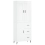 High glossy white plywood sideboard 69.5x34x180 cm by vidaXL, Sideboards - Ref: Foro24-3199827, Price: 169,99 €, Discount: %