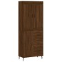 Tall brown oak plywood sideboard 69.5x34x180 cm by vidaXL, Sideboards - Ref: Foro24-3199832, Price: 178,56 €, Discount: %