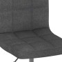 Swivel dining chairs 2 units dark gray fabric by vidaXL, dining chairs - Ref: Foro24-334386, Price: 120,41 €, Discount: %