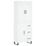 Aparador alto madera contrachapada blanco 69,5x34x180 cm de vidaXL, Aparadores - Ref: Foro24-3199833, Precio: 161,03 €, Descu...