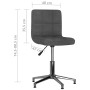 Swivel dining chairs 2 units dark gray fabric by vidaXL, dining chairs - Ref: Foro24-334386, Price: 120,41 €, Discount: %