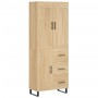 Aparador alto madera contrachapada color roble 69,5x34x180 cm de vidaXL, Aparadores - Ref: Foro24-3199836, Precio: 182,99 €, ...