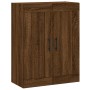 Aparador alto madera contrachapada marrón roble 69,5x34x180 cm de vidaXL, Aparadores - Ref: Foro24-3199840, Precio: 167,34 €,...