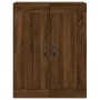 Aparador alto madera contrachapada marrón roble 69,5x34x180 cm de vidaXL, Aparadores - Ref: Foro24-3199848, Precio: 152,42 €,...