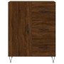 Aparador alto madera contrachapada marrón roble 69,5x34x180 cm de vidaXL, Aparadores - Ref: Foro24-3199848, Precio: 152,42 €,...