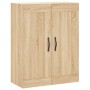 Aparador alto madera contrachapada color roble 69,5x34x180 cm de vidaXL, Aparadores - Ref: Foro24-3199844, Precio: 147,99 €, ...