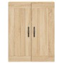 Aparador alto madera contrachapada color roble 69,5x34x180 cm de vidaXL, Aparadores - Ref: Foro24-3199844, Precio: 147,99 €, ...