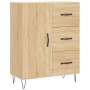 Aparador alto madera contrachapada color roble 69,5x34x180 cm de vidaXL, Aparadores - Ref: Foro24-3199844, Precio: 147,99 €, ...