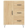 Aparador alto madera contrachapada color roble 69,5x34x180 cm de vidaXL, Aparadores - Ref: Foro24-3199844, Precio: 147,99 €, ...