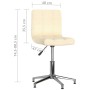 Swivel dining chairs 2 units cream fabric by vidaXL, dining chairs - Ref: Foro24-334387, Price: 95,94 €, Discount: %