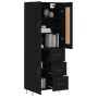 Aparador alto madera contrachapada negro 69,5x34x180 cm de vidaXL, Aparadores - Ref: Foro24-3199842, Precio: 173,27 €, Descue...