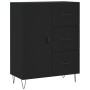 Tall black plywood sideboard 69.5x34x180 cm by vidaXL, Sideboards - Ref: Foro24-3199842, Price: 173,27 €, Discount: %