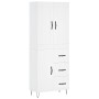 Aparador alto madera contrachapada blanco 69,5x34x180 cm de vidaXL, Aparadores - Ref: Foro24-3199841, Precio: 169,99 €, Descu...