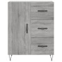 High sideboard sonoma gray plywood 69.5x34x180 cm by vidaXL, Sideboards - Ref: Foro24-3199847, Price: 164,99 €, Discount: %