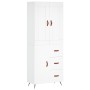 Tall white plywood sideboard 69.5x34x180 cm by vidaXL, Sideboards - Ref: Foro24-3199785, Price: 159,18 €, Discount: %